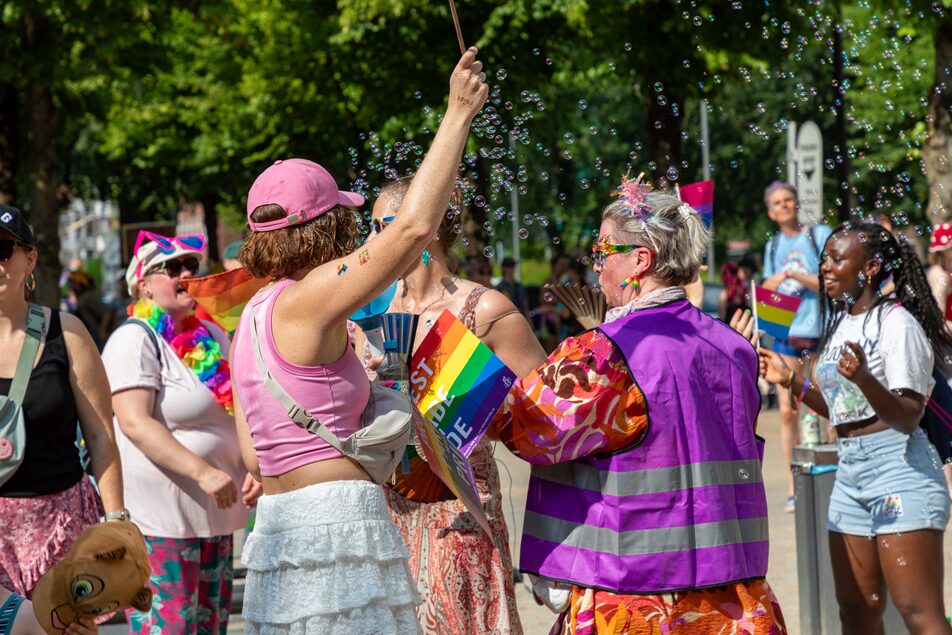 Impression vom CSD Ahrensburg als Dankesgrafik